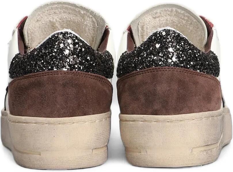 Ama Brand Sneakers met sterpatch en glitterdetail Wit - Foto 3