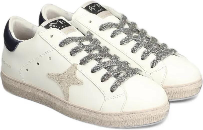 Ama Brand star-patch lace-up sneakers Wit - Foto 4