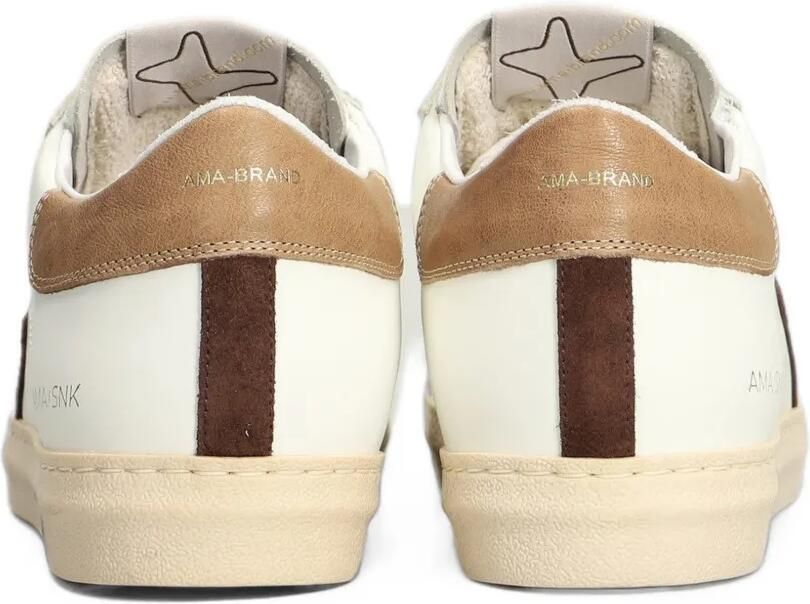 Ama Brand star-patch leather sneakers Wit - Foto 3