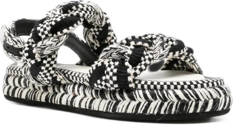 AMAMBAIH Maria gevlochten sandalen Zwart