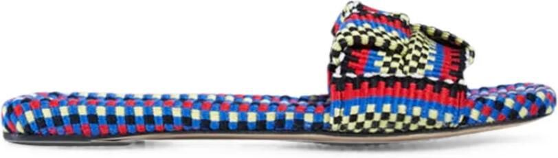 AMAMBAIH Martina geweven muiltjes Blauw