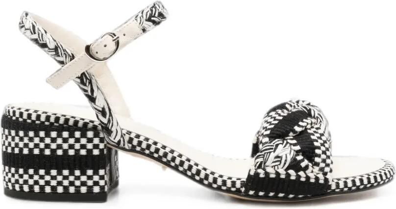 AMAMBAIH Nora sandalen met gevlochten bandje Zwart