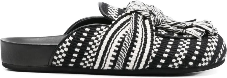 AMAMBAIH Tweekleurige slippers Zwart