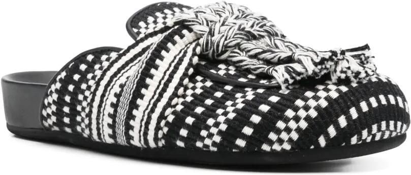 AMAMBAIH Tweekleurige slippers Zwart - Foto 4