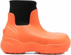 AMBUSH Rubberen enkellaarzen Oranje