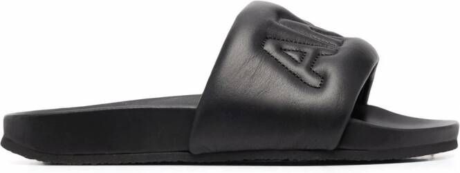 AMBUSH Slippers met logo Zwart