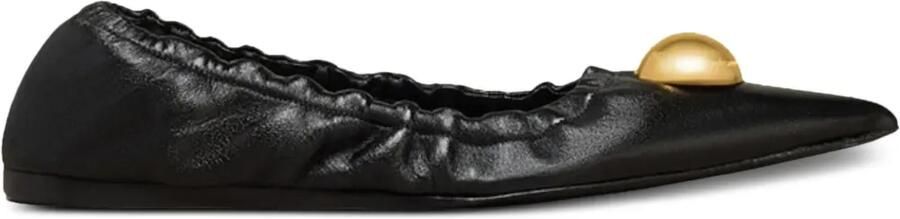 AMI Paris Ballerina pumps met puntige neus Zwart