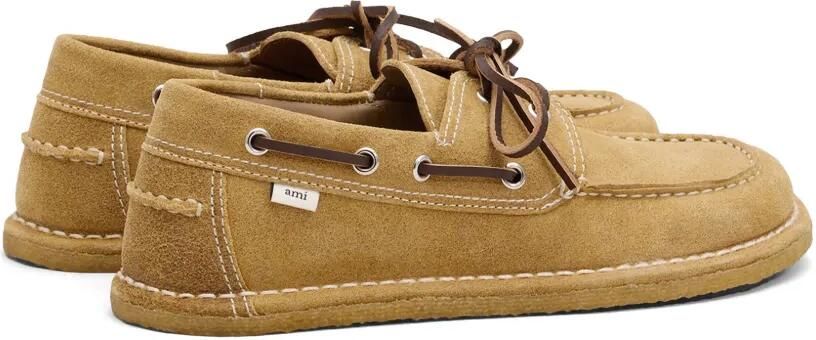 AMI Paris Leren bootschoenen Beige - Foto 4