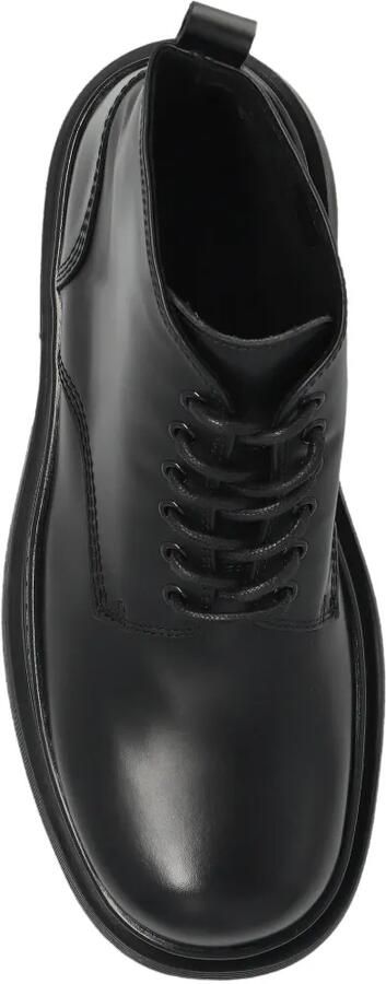 AMI Paris Leren combat boots Zwart - Foto 4