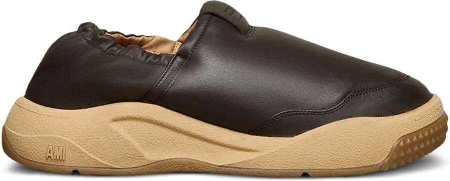 AMI Paris Leren sneakers Bruin
