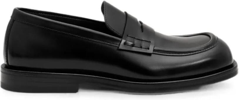 AMI Paris Loafers van koelenleer Zwart