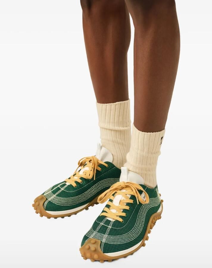 AMI Paris Mesh Mirage sneakers Groen - Foto 3