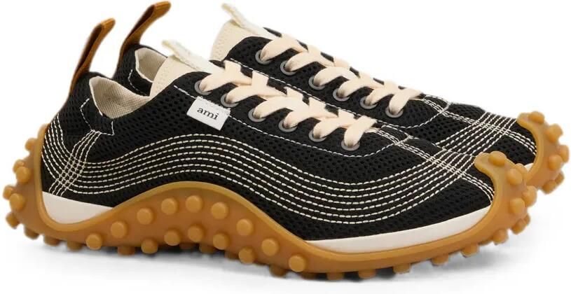 AMI Paris Mesh gebreide sneakers Zwart - Foto 4