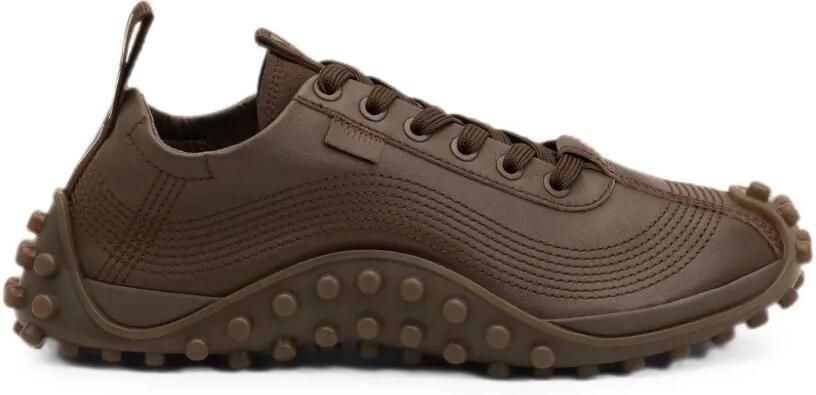 AMI Paris Mirage leren sneakers Bruin