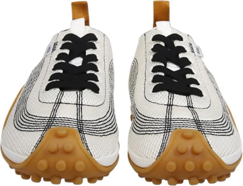 AMI Paris Mirage mesh-panelled sneakers Wit - Foto 2