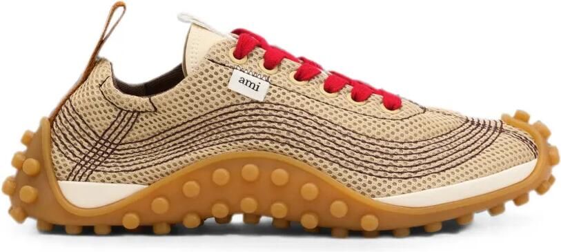 AMI Paris Mirage mesh sneakers Beige