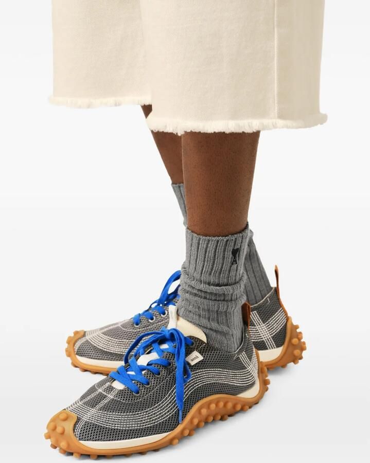 AMI Paris Mirage mesh sneakers Grijs - Foto 3
