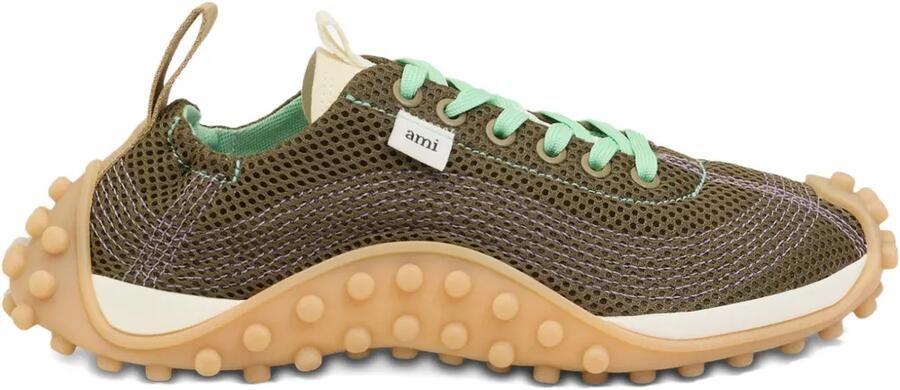 AMI Paris Mirage mesh sneakers Groen