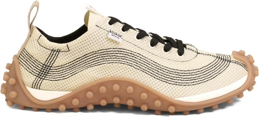 AMI Paris Mirage sneakers met contrasterend stiksel Beige