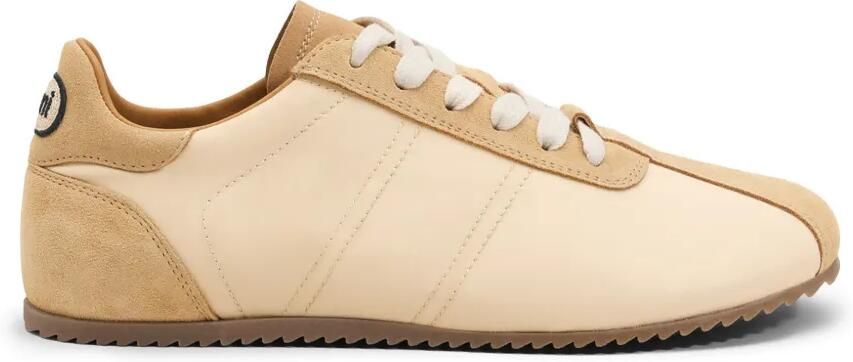 AMI Paris Nylon zachte sneakers Beige