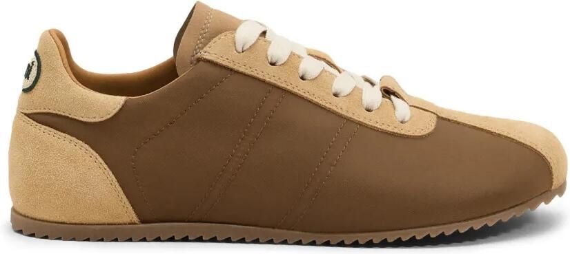 AMI Paris Nylon zachte sneakers Bruin