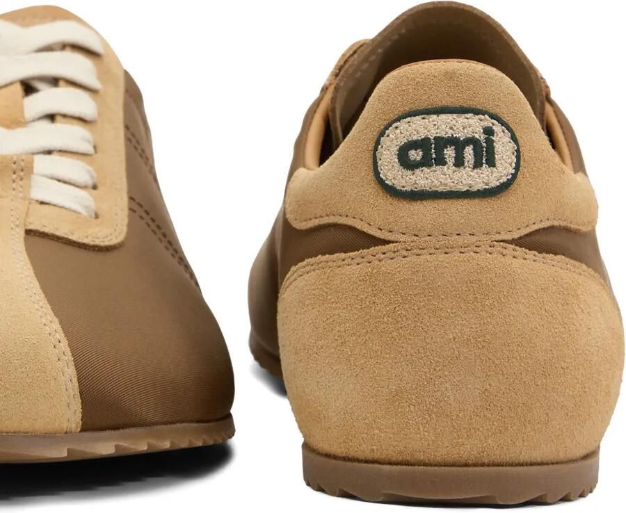 AMI Paris Nylon zachte sneakers Bruin - Foto 2
