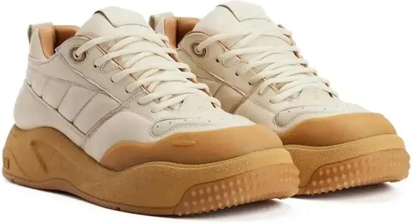 AMI Paris Sneakers met vlakken Beige - Foto 4