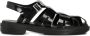 AMI Paris Lakleren sandalen Zwart - Thumbnail 1