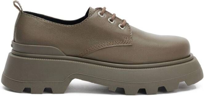 AMI Paris Leren loafers Bruin