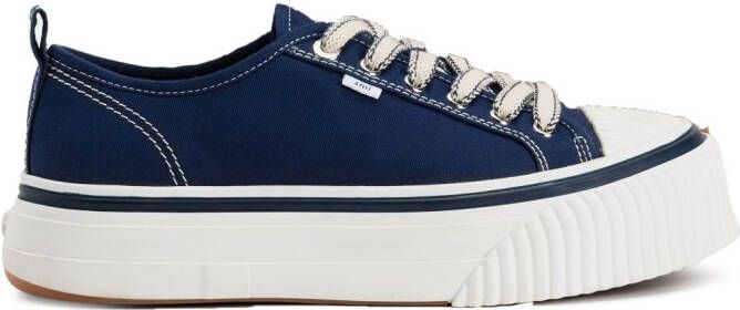 AMI Paris Sneakers met plateauzool Blauw