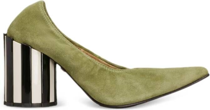 AMI Paris Pumps met puntige neus Groen