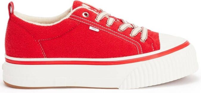 AMI Paris Sneakers met plateauzool Rood