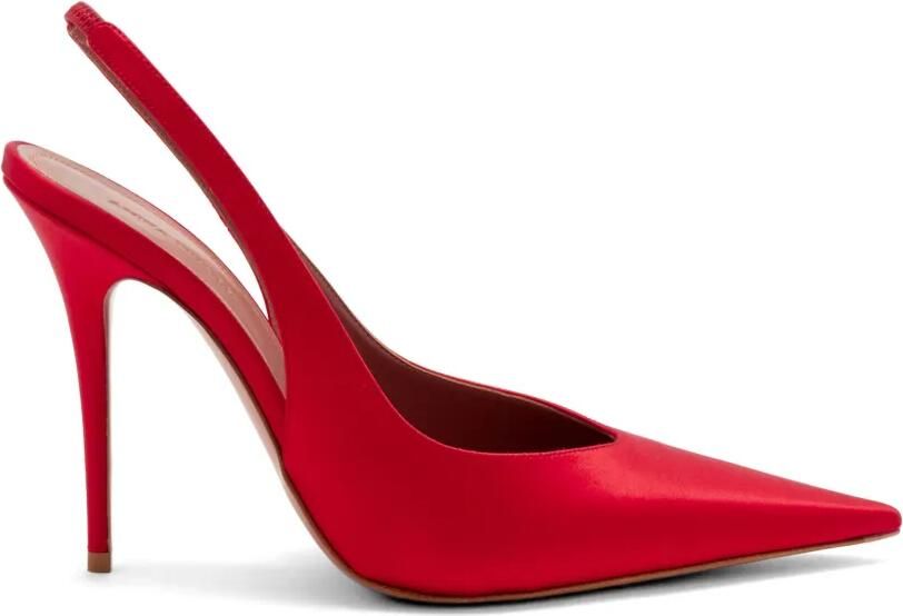 Amina Muaddi 105 mm Anok pumps Rood