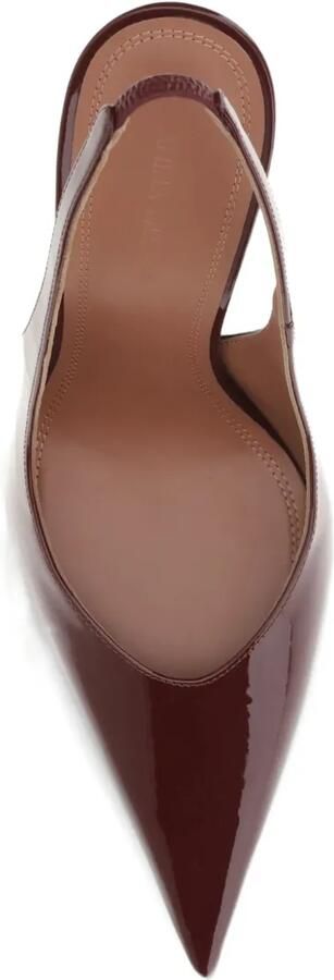 Amina Muaddi 105 mm Anok Sling slingback pumps met puntige neus Rood - Foto 4