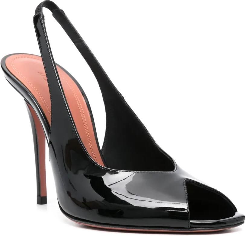 Amina Muaddi 105 mm Kristina slingback pumps Zwart - Foto 2