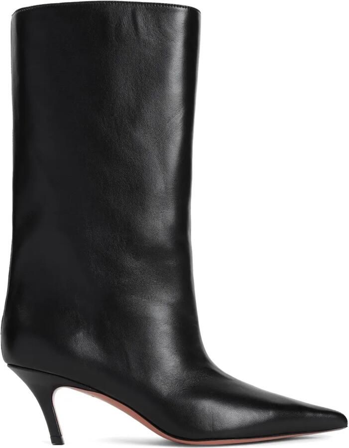 Amina Muaddi 60 mm Fiona laarzen Zwart