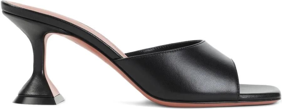 Amina Muaddi 70 mm Lupita sandalen Zwart