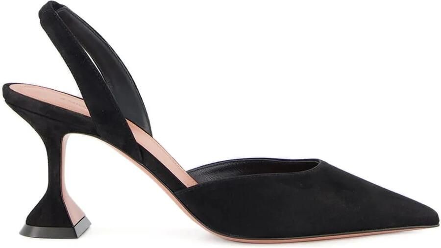 Amina Muaddi 70 mm The Holli slingback pumps Zwart