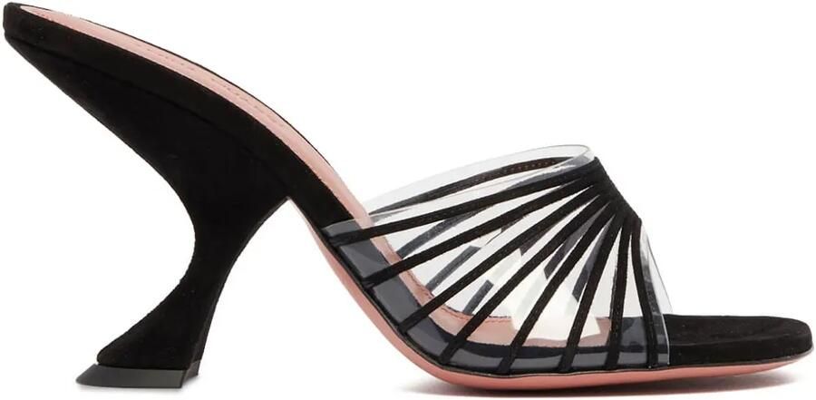 Amina Muaddi 90 mm Mookie sandalen Zwart