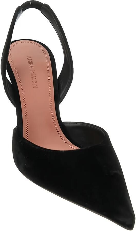 Amina Muaddi 95 mm Holli slingback pumps Zwart - Foto 2