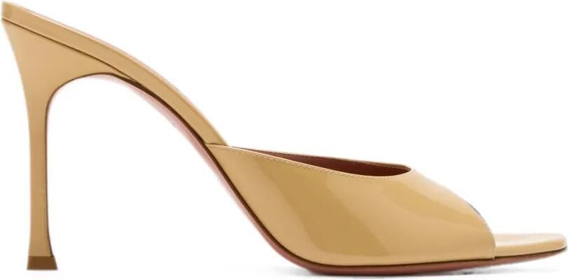 Amina Muaddi Alexa 95 slippers Beige