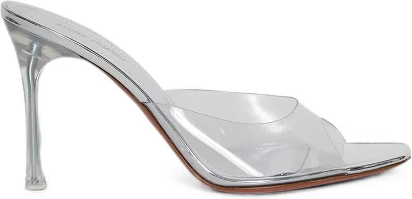 Amina Muaddi Alexa sandalen met hak Wit