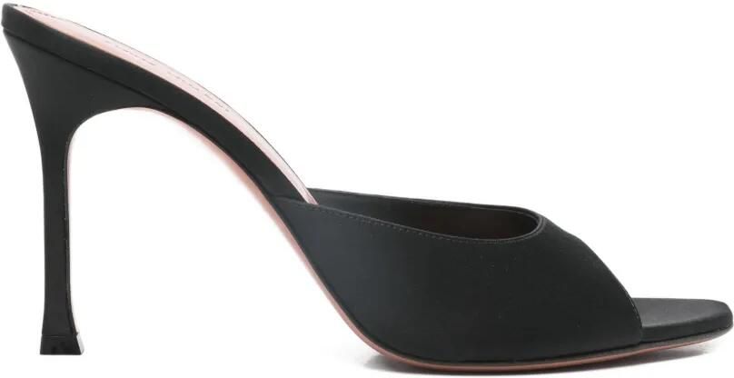Amina Muaddi Alexa sandalen met hak Zwart
