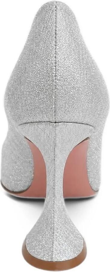 Amina Muaddi Ami pointed-toe pumps Zilver - Foto 2