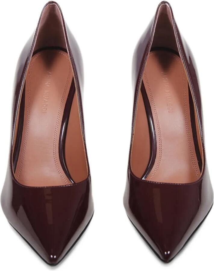 Amina Muaddi Ami pumps 95 merlot patent Rood - Foto 2