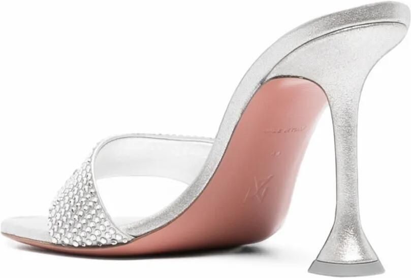 Amina Muaddi Andreea crystal-embellished mules Zilver - Foto 2