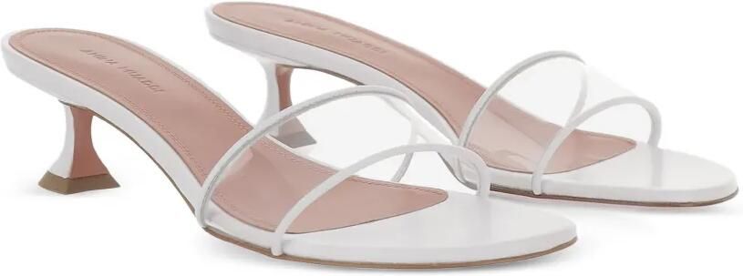 Amina Muaddi Andreea Glass sandalen Wit - Foto 4