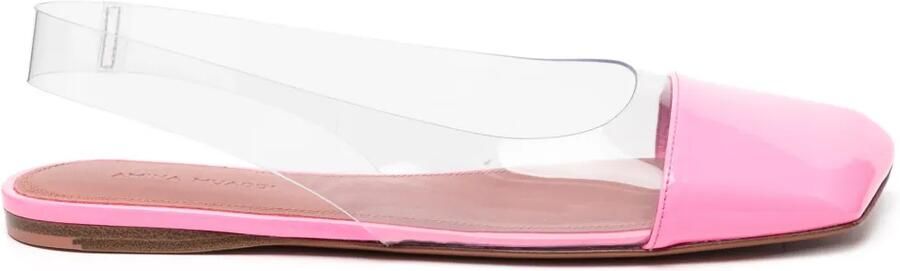 Amina Muaddi Ane slingback ballerina's Roze