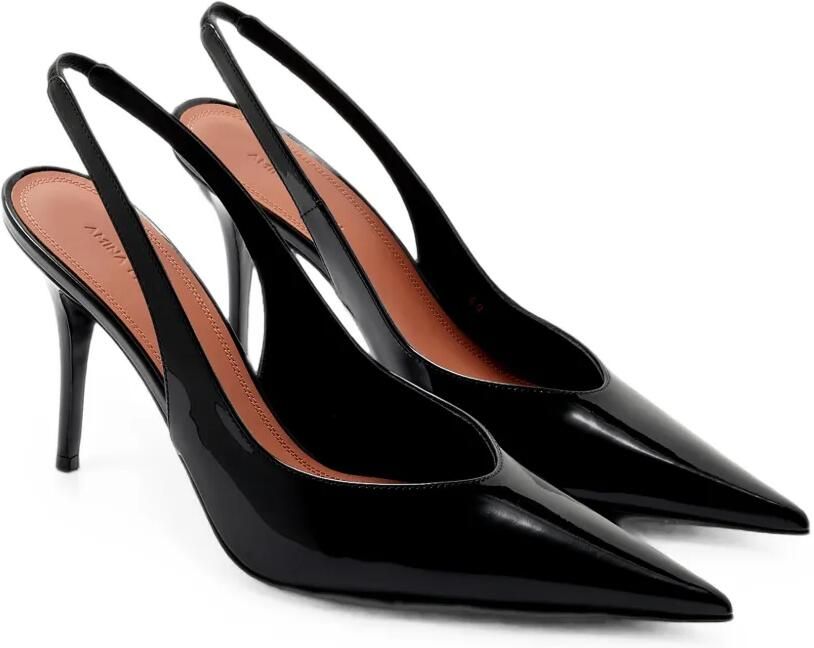 Amina Muaddi Anok lakleren pumps Zwart - Foto 3