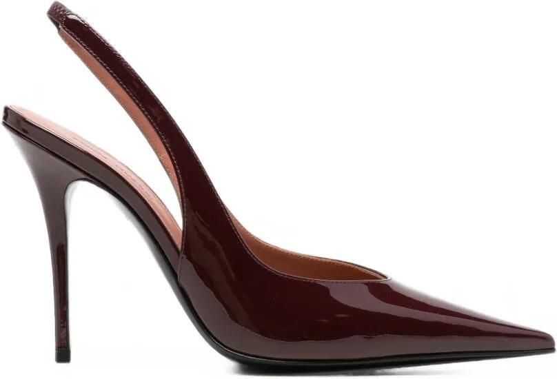 Amina Muaddi Anok slingback pumps Rood